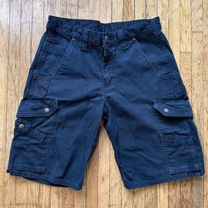 Vintage black y2k carhartt carpenter cargo shorts